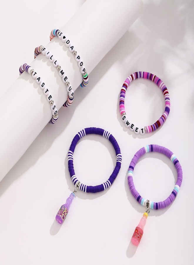 Teemotutu Anime Y2K Beaded BFF Bracelet Set for Women - Stackable Concert & Halloween Friendship Bracelets, Cute Anime Merch Gifts (6 pcs POP) - Image 3